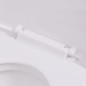 vidaXL WC a Muro con Sciacquone Nascosto in Ceramica Bianco vidaXL WC a Muro con Sciacquone Nascosto in Ceramica Bianco