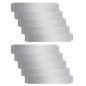vidaXL Pannelli Recinzione per Prato 10 pz Acciaio Zincato 100x20 cm vidaXL Pannelli Recinzione per Prato 10 pz Acciaio Zincato 100x20 cm