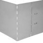 vidaXL Pannelli Recinzione per Prato 10 pz Acciaio Zincato 100x20 cm vidaXL Pannelli Recinzione per Prato 10 pz Acciaio Zincato 100x20 cm