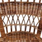 vidaXL Sedie da Esterno 4 pz in Rattan Naturale Marrone vidaXL Sedie da Esterno 4 pz in Rattan Naturale Marrone