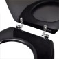 vidaXL Tavolette WC con Coperchi 2 pz in MDF Nere vidaXL Tavolette WC con Coperchi 2 pz in MDF Nere