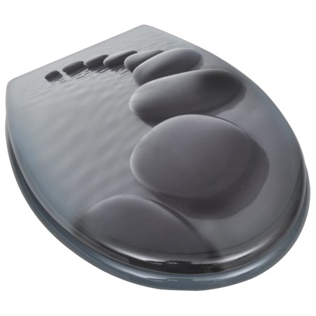 vidaXL Tavolette WC con Coperchi 2 pz in MDF Design Pietre