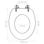 vidaXL Tavolette WC con Coperchi 2 pz in MDF Design Acqua vidaXL Tavolette WC con Coperchi 2 pz in MDF Design Acqua
