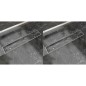 vidaXL Scarico Doccia Lineare 2 pz 630x140 mm Acciaio Inossidabile vidaXL Scarico Doccia Lineare 2 pz 630x140 mm Acciaio Inossidabile