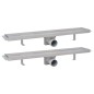 vidaXL Scarico Doccia Lineare 2 pz 630x140 mm Acciaio Inossidabile vidaXL Scarico Doccia Lineare 2 pz 630x140 mm Acciaio Inossidabile