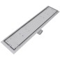 vidaXL Scarico Doccia Lineare 2 pz 630x140 mm Acciaio Inossidabile vidaXL Scarico Doccia Lineare 2 pz 630x140 mm Acciaio Inossidabile