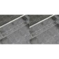 vidaXL Scarico Doccia Lineare 2 pz 930x140 mm Acciaio Inossidabile