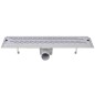 vidaXL Scarico Doccia Lineare 2 pz Design Onde 530x140mm Acciaio Inox vidaXL Scarico Doccia Lineare 2 pz Design Onde 530x140mm Acciaio Inox