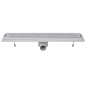 vidaXL Scarichi Doccia Lineari 2pz Design Onde 630x140 mm Acciaio Inox vidaXL Scarichi Doccia Lineari 2pz Design Onde 630x140 mm Acciaio Inox