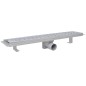 vidaXL Scarichi Doccia Lineari 2pz Design Onde 630x140 mm Acciaio Inox vidaXL Scarichi Doccia Lineari 2pz Design Onde 630x140 mm Acciaio Inox