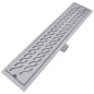 vidaXL Scarichi Doccia Lineari 2pz Design Onde 630x140 mm Acciaio Inox vidaXL Scarichi Doccia Lineari 2pz Design Onde 630x140 mm Acciaio Inox