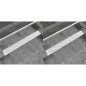 vidaXL Scarico Doccia Lineare 2 pz 930x140 mm Acciaio Inossidabile