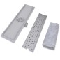vidaXL Scarico Doccia Lineare 2 pz Design Bolle 530x140mm Acciaio Inox vidaXL Scarico Doccia Lineare 2 pz Design Bolle 530x140mm Acciaio Inox
