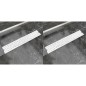vidaXL Scarichi Doccia Lineari 2pz Design Bolle 530x140mm Acciaio Inox vidaXL Scarichi Doccia Lineari 2pz Design Bolle 530x140mm Acciaio Inox