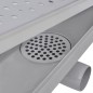 vidaXL Scarichi Doccia Lineari 2pz Design Bolle 530x140mm Acciaio Inox vidaXL Scarichi Doccia Lineari 2pz Design Bolle 530x140mm Acciaio Inox