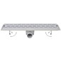 vidaXL Scarico Doccia Lineare 2 pz Design Bolle 730x140mm Acciaio Inox vidaXL Scarico Doccia Lineare 2 pz Design Bolle 730x140mm Acciaio Inox