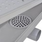 vidaXL Scarico Doccia Lineare 2 pz Design Bolle 730x140mm Acciaio Inox vidaXL Scarico Doccia Lineare 2 pz Design Bolle 730x140mm Acciaio Inox