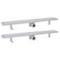 vidaXL Scarico Doccia Lineare 2 pz Design Bolle 830x140mm Acciaio Inox vidaXL Scarico Doccia Lineare 2 pz Design Bolle 830x140mm Acciaio Inox