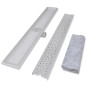 vidaXL Scarico Doccia Lineare 2 pz Design Bolle 930x140mm Acciaio Inox vidaXL Scarico Doccia Lineare 2 pz Design Bolle 930x140mm Acciaio Inox