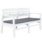 vidaXL Set Salotto da Giardino 4 pz in Plastica Bianco vidaXL Set Salotto da Giardino 4 pz in Plastica Bianco