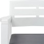 vidaXL Set Salotto da Giardino 4 pz in Plastica Bianco vidaXL Set Salotto da Giardino 4 pz in Plastica Bianco