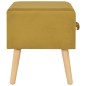 vidaXL Comodini Senape 2 pz 40x35x40 cm in Velluto vidaXL Comodini Senape 2 pz 40x35x40 cm in Velluto