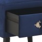 vidaXL Comodini Blu 2 pz 40x35x40 cm in Velluto vidaXL Comodini Blu 2 pz 40x35x40 cm in Velluto