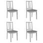 vidaXL Set per Sala da Pranzo 5 pz in MDF Grigio vidaXL Set per Sala da Pranzo 5 pz in MDF Grigio