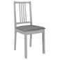 vidaXL Set per Sala da Pranzo 5 pz in MDF Grigio vidaXL Set per Sala da Pranzo 5 pz in MDF Grigio