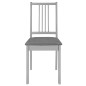 vidaXL Set per Sala da Pranzo 5 pz in MDF Grigio vidaXL Set per Sala da Pranzo 5 pz in MDF Grigio