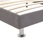 vidaXL Letto con Materasso Tessuto Grigio Chiaro 90x200 cm vidaXL Letto con Materasso Tessuto Grigio Chiaro 90x200 cm