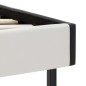 vidaXL Letto con Materasso Memory Bianco Nero in Similpelle 90x200 cm vidaXL Letto con Materasso Memory Bianco Nero in Similpelle 90x200 cm