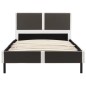vidaXL Letto con Materasso Bianco e Grigio Similpelle 90x200cm vidaXL Letto con Materasso Bianco e Grigio Similpelle 90x200cm