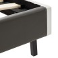 vidaXL Letto con Materasso Bianco e Grigio Similpelle 90x200cm vidaXL Letto con Materasso Bianco e Grigio Similpelle 90x200cm