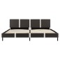 vidaXL Letto Materasso Bianco Grigio Similpelle 180x200cm