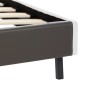 vidaXL Letto Materasso Bianco Grigio Similpelle 180x200cm