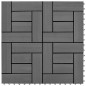 vidaXL Piastrelle per Decking 22 pz 30x30cm 2mq in WPC Grigio vidaXL Piastrelle per Decking 22 pz 30x30cm 2mq in WPC Grigio