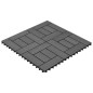 vidaXL Piastrelle per Decking 22 pz 30x30cm 2mq in WPC Grigio vidaXL Piastrelle per Decking 22 pz 30x30cm 2mq in WPC Grigio