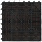 vidaXL Piastrelle per Decking 22 pz 30x30cm 2mq in WPC Marrone Scuro vidaXL Piastrelle per Decking 22 pz 30x30cm 2mq in WPC Marrone Scuro