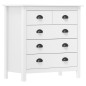 Credenza Hill Bianca 79x40x80 cm in Legno Massello di Pino Credenza Hill Bianca 79x40x80 cm in Legno Massello di Pino