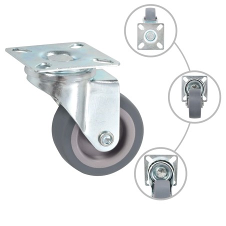 vidaXL Ruote Girevoli 24 pz 50 mm