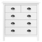 Credenza Hill Bianca 79x40x80 cm in Legno Massello di Pino Credenza Hill Bianca 79x40x80 cm in Legno Massello di Pino