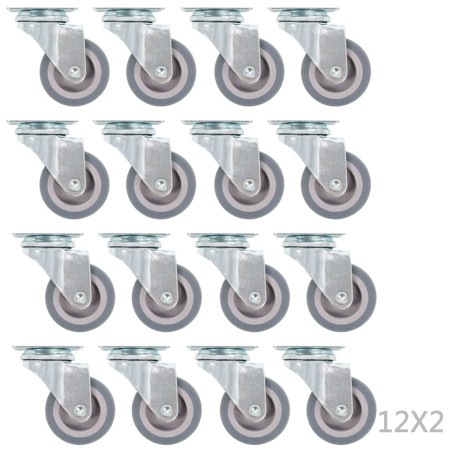 vidaXL Ruote Girevoli 48 pz 50 mm