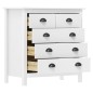 Credenza Hill Bianca 79x40x80 cm in Legno Massello di Pino Credenza Hill Bianca 79x40x80 cm in Legno Massello di Pino