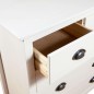 Credenza Hill Bianca 79x40x80 cm in Legno Massello di Pino Credenza Hill Bianca 79x40x80 cm in Legno Massello di Pino