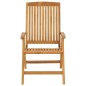 vidaXL Sedie da Giardino Reclinabili con Cuscini 6 pz in Legno di Teak vidaXL Sedie da Giardino Reclinabili con Cuscini 6 pz in Legno di Teak