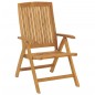 vidaXL Sedie da Giardino Reclinabili con Cuscini 8 pz in Legno di Teak vidaXL Sedie da Giardino Reclinabili con Cuscini 8 pz in Legno di Teak