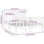 vidaXL Giroletto in Legno Massello 120x190 cm 4FT Small Double vidaXL Giroletto in Legno Massello 120x190 cm 4FT Small Double