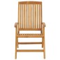 vidaXL Sedie da Giardino Reclinabili con Cuscini 8 pz in Legno di Teak vidaXL Sedie da Giardino Reclinabili con Cuscini 8 pz in Legno di Teak