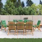 vidaXL Sedie da Giardino Reclinabili con Cuscini 8 pz in Legno di Teak vidaXL Sedie da Giardino Reclinabili con Cuscini 8 pz in Legno di Teak